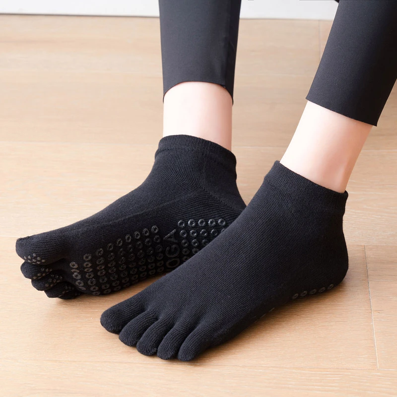 Calcetines Antideslizantes con Agarre Medias Calidas De Cinco Dedos para  Hombre